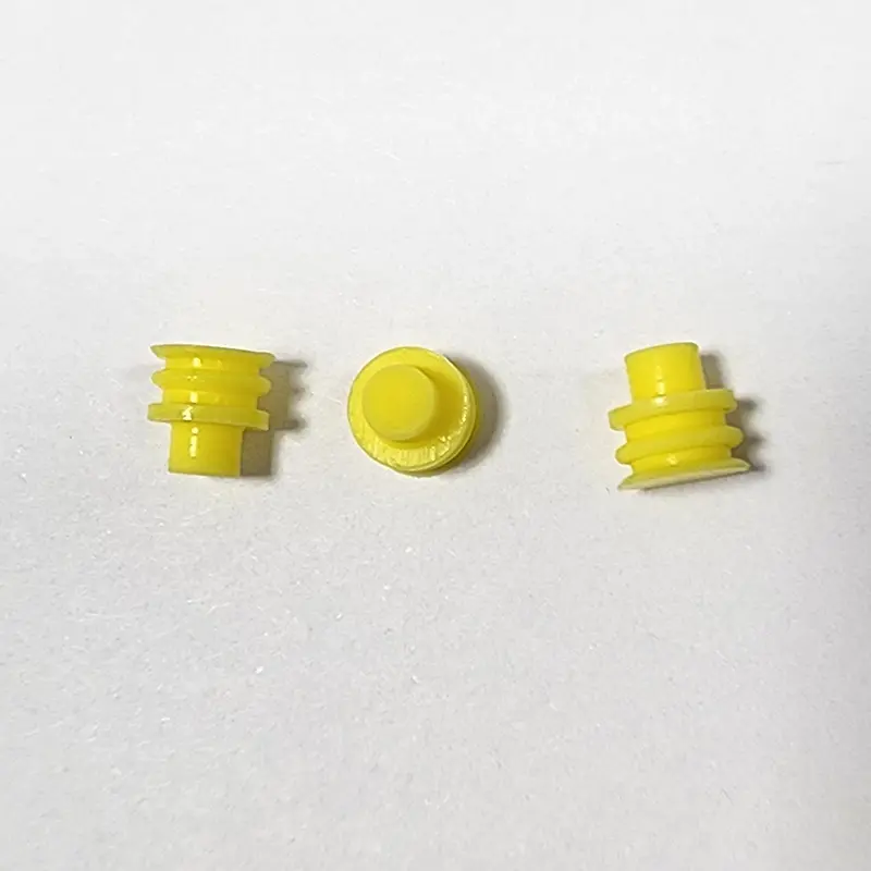 6 mm gelbes wasserdichtes Steckerstecker